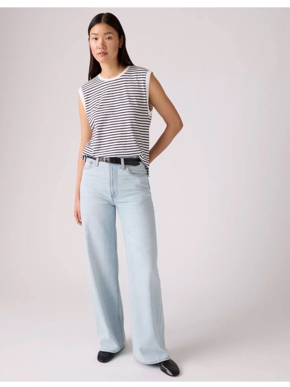 Levi’s linen denim Light Wash Women's High-Rise wide leg